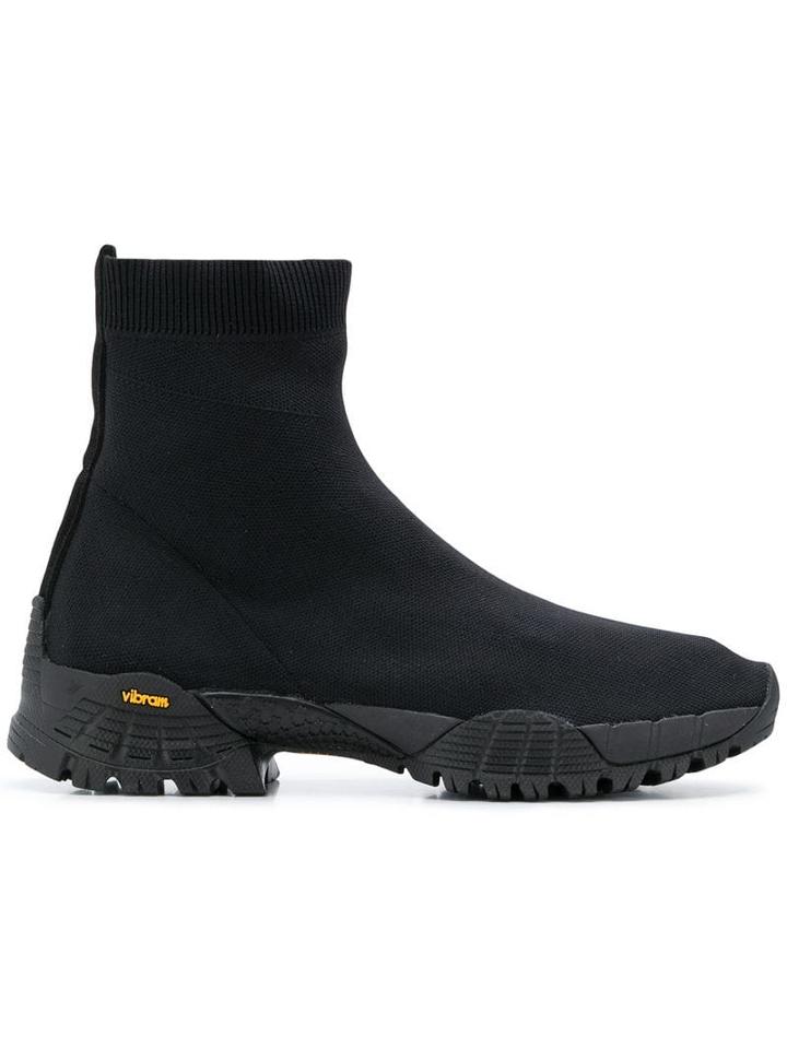1017 Alyx 9sm Knit Laceless Ankle Boot - Black