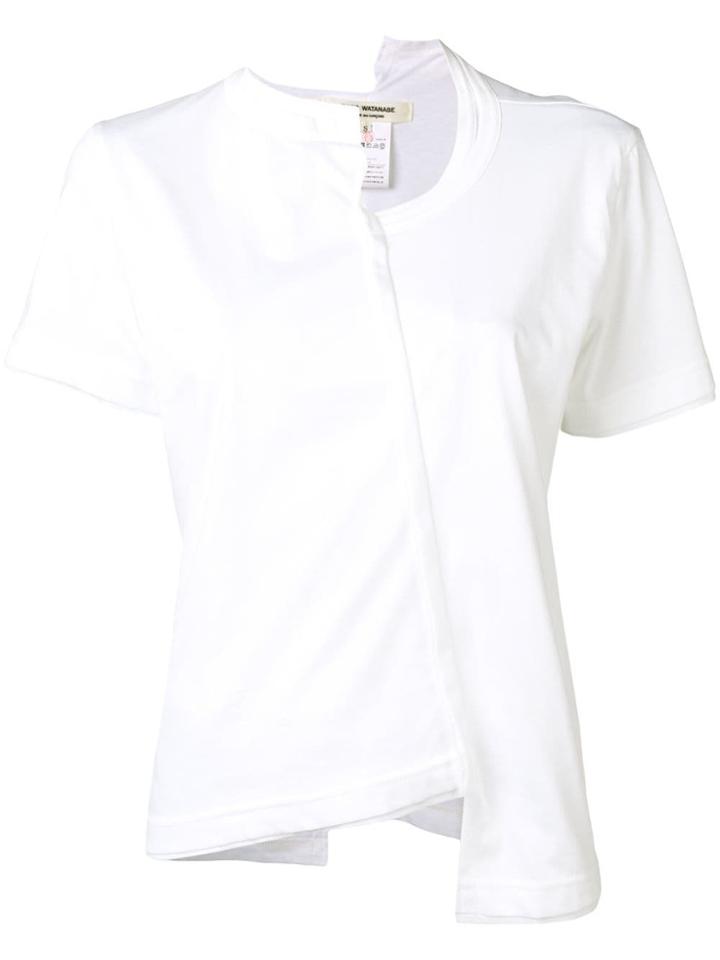 Junya Watanabe Asymmetric Design T-shirt - White