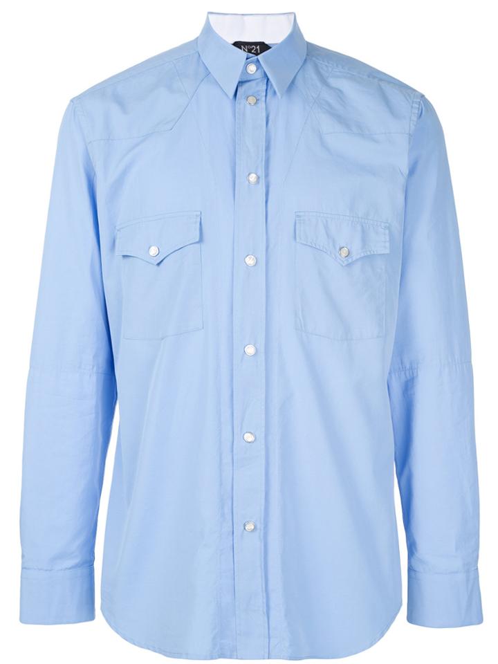 No21 Chest Pocket Shirt - Blue