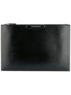 Givenchy Top-zip Clutch, Women's, Black, Calf Leather