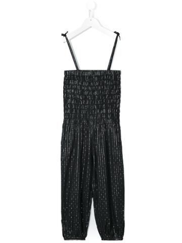 April Shower By Polder Kids - Harem Style Jumpsuit - Kids - Cotton/lurex - 8 Yrs, Blue