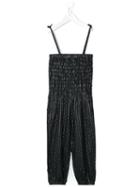 April Shower By Polder Kids - Harem Style Jumpsuit - Kids - Cotton/lurex - 8 Yrs, Blue