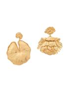 Aurelie Bidermann Giverny Mismatched Earrings - Gold