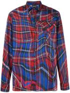 Just Cavalli Abstract Checked Shirt - Red