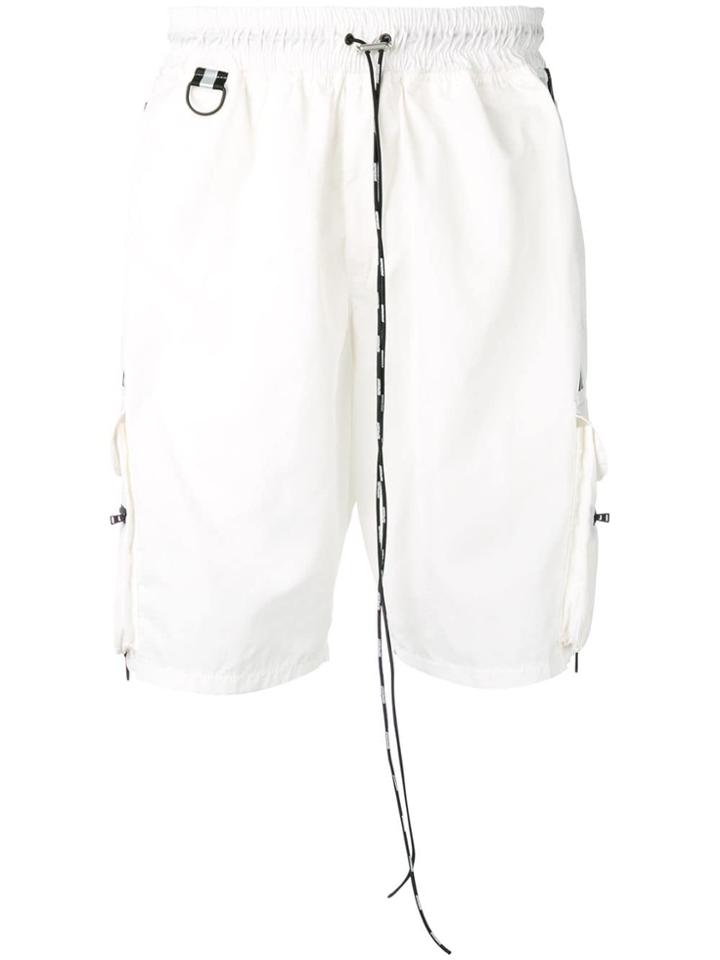 Represent Drawstring Track Shorts - White