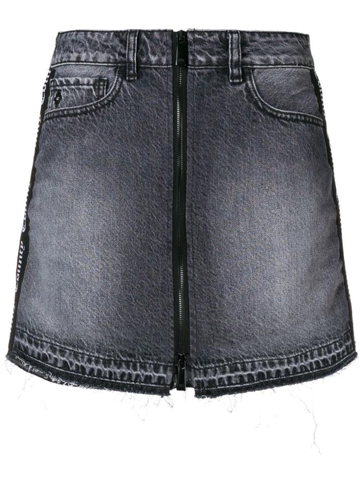 Marcelo Burlon County Of Milan Light Wash Skirt - Black