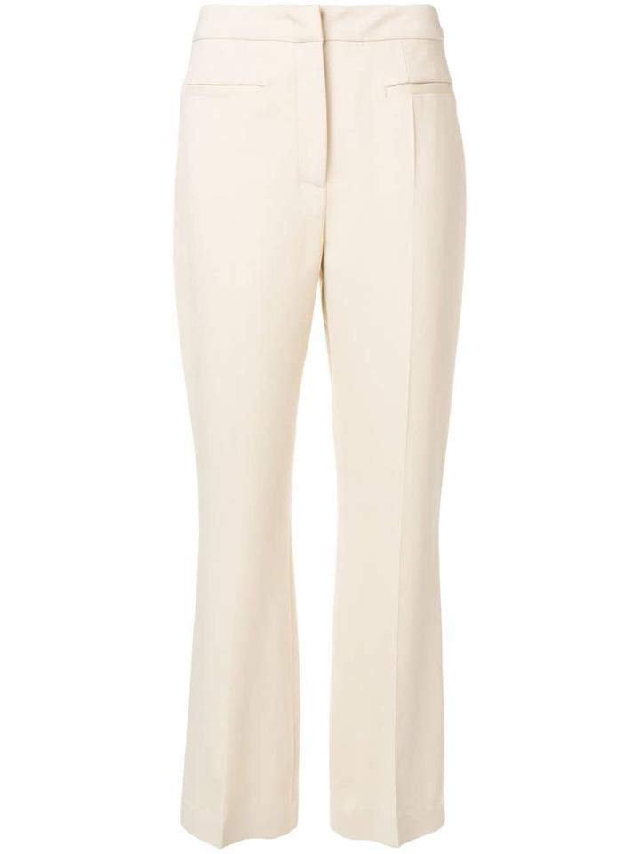 Alberta Ferretti Classic Flared Trousers - Neutrals