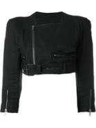 Haider Ackermann 'maban' Jacket, Women's, Size: 40, Black, Cotton/linen/flax/spandex/elastane/virgin Wool