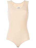 Maison Margiela Sleeveless Body, Women's, Size: 44, Nude/neutrals, Polyamide/spandex/elastane