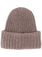 Filippa-k Pilo Ribbed Knit Hat - Neutrals