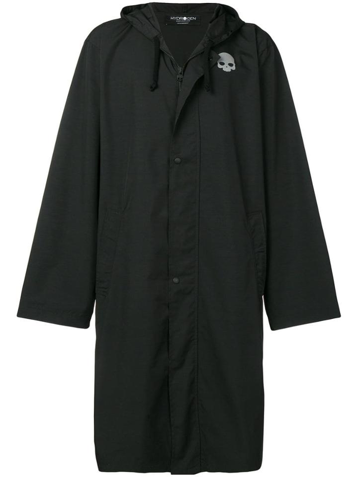 Hydrogen Skull Printed Coat - Black