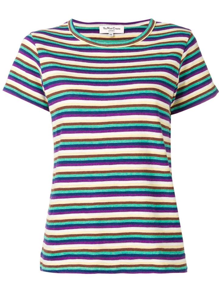 Ymc Striped T-shirt - Green