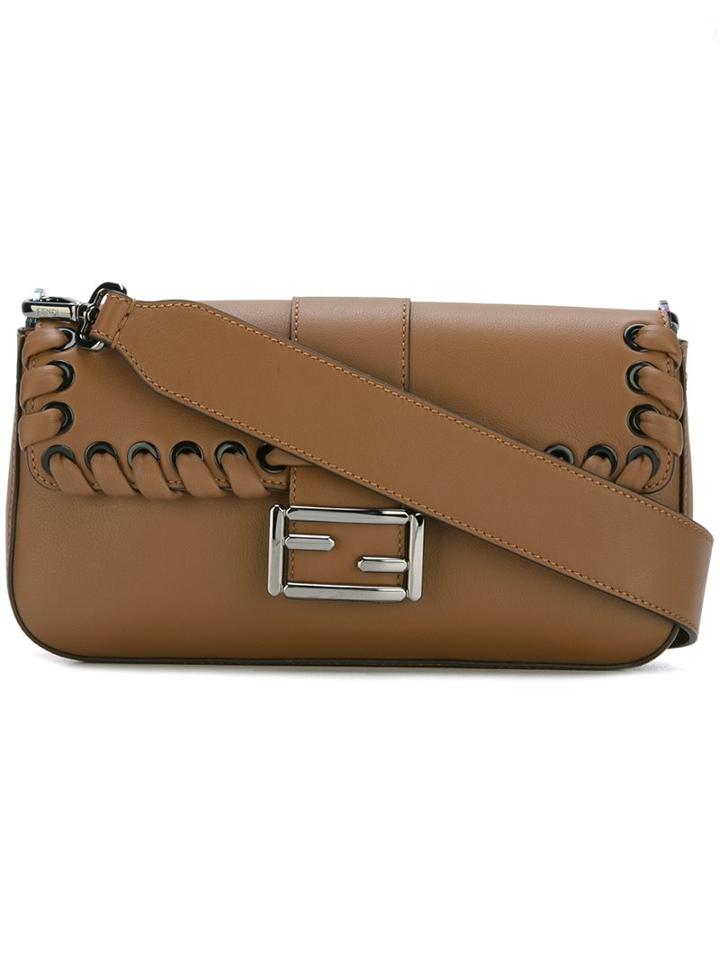 Fendi - 'baguette' Shoulder Bag - Women - Leather - One Size, Brown, Leather
