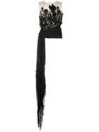 Oscar De La Renta Sequinned Sash Top - Black