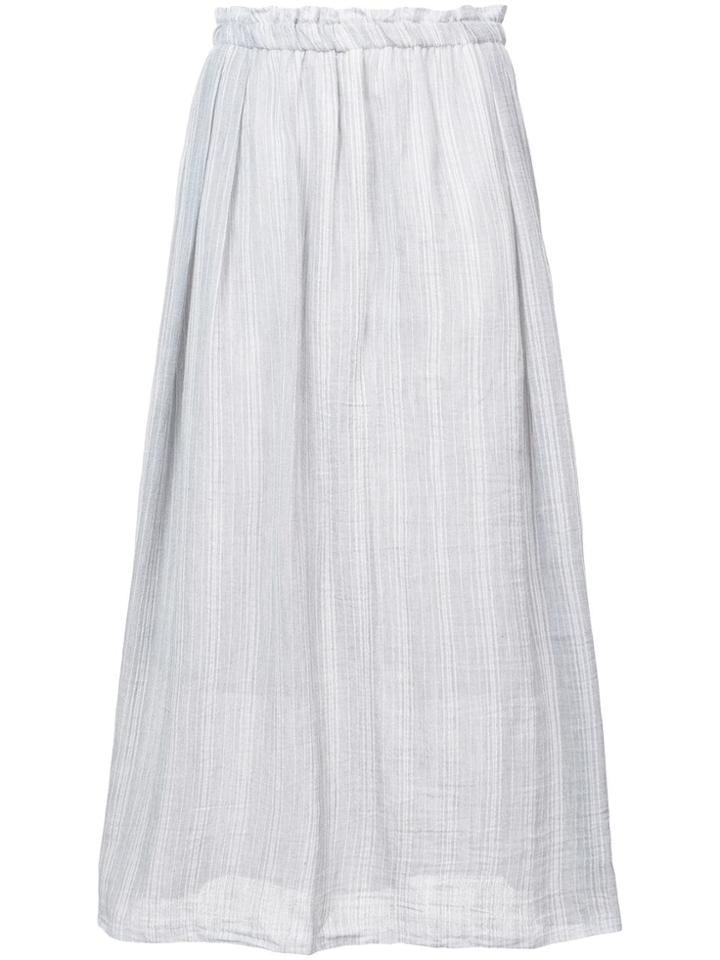 Lemlem Striped A-line Skirt - Grey