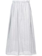 Lemlem Striped A-line Skirt - Grey