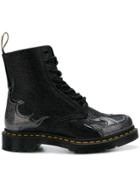 Dr. Martens Flame-detail Glittered Boots - Black