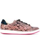 Ps By Paul Smith Snakeskin Effect Sneakers - Pink & Purple