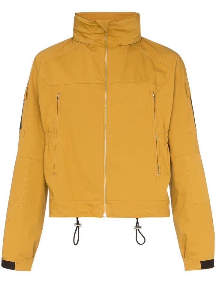 Mackintosh Zip Up Stand Collar Hooded Jacket - Yellow