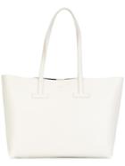 Tom Ford Large Shopper Tote, Women's, White, Calf Leather