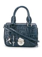 Sarah Chofakian Leather Tote Bag - Blue