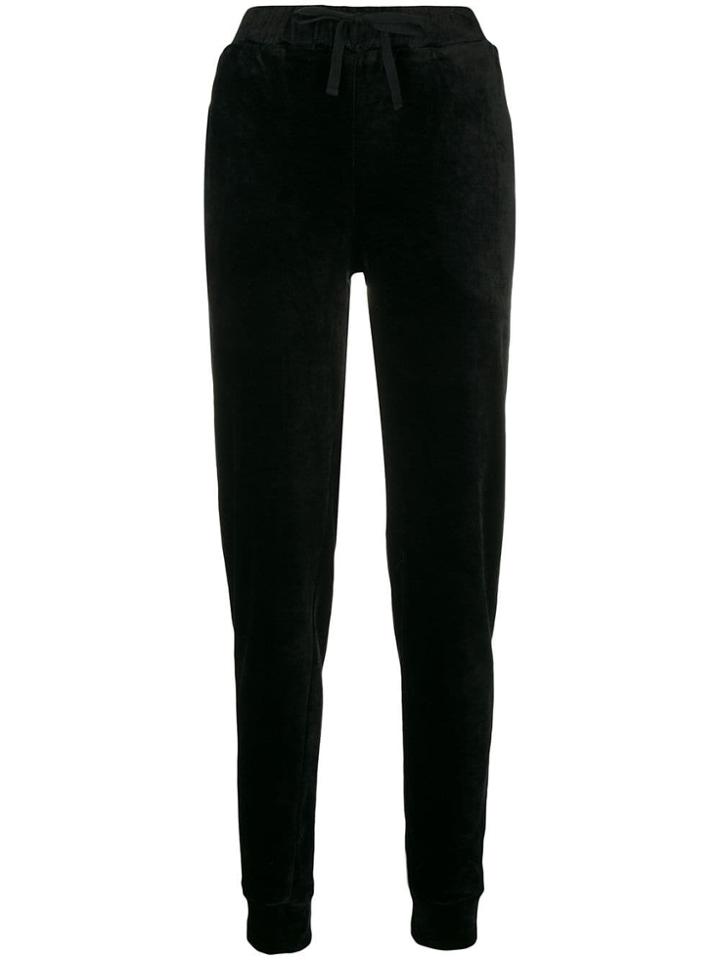Majestic Filatures Velvet Track Trousers - Black
