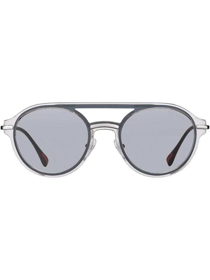 Prada Linea Rossa Spectrum Aviator Sunglasses - Grey