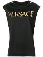 Versace Logo Tank Top - Black