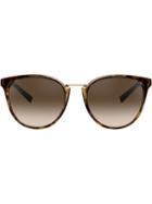 Versace Eyewear Round Frame Sunglasses - Brown