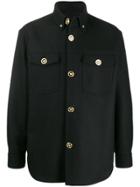 Versace Medusa Button Up Shirt Jacket - Black