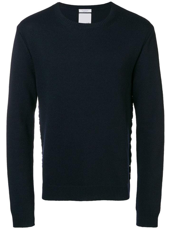 Valentino Cashmere Rockstud Jumper - Blue