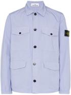 Stone Island Pocket Detail Shirt Jacket - Purple