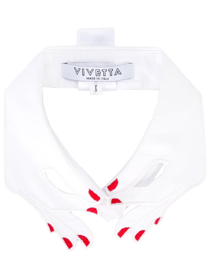Vivetta Hands Collar, Women's, White, Cotton