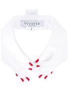 Vivetta Hands Collar, Women's, White, Cotton