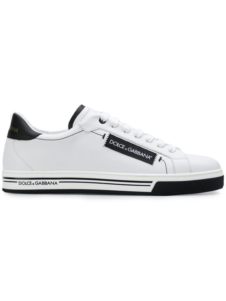 Dolce & Gabbana Branded Side Classic Trainers - White