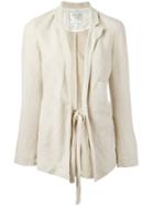 Forte Forte Tie-waist Blazer, Women's, Size: I, Nude/neutrals, Linen/flax