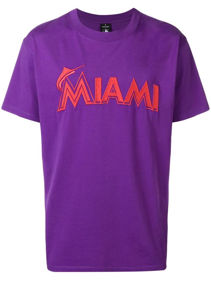 Marcelo Burlon County Of Milan Miami Marlins T-shirt - Pink & Purple