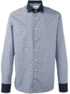 Etro Contrast Collar And Cuffs Shirt, Men's, Size: 41, Blue, Cotton