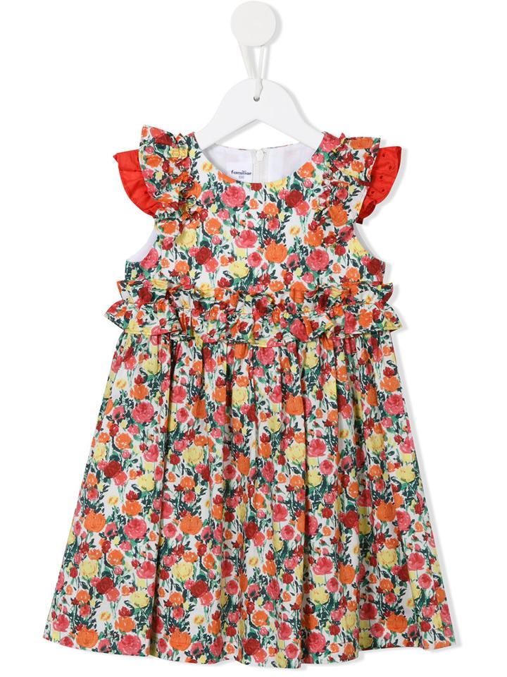Familiar - Sleeveless Floral Dress - Kids - Cotton - 6 Yrs