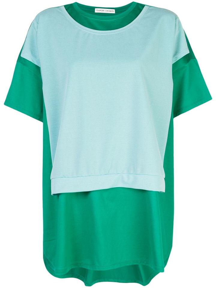 Tsumori Chisato Oversized Patchwork T-shirt - Green