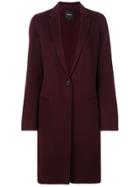 Theory Double-faced Essential Coat - Red