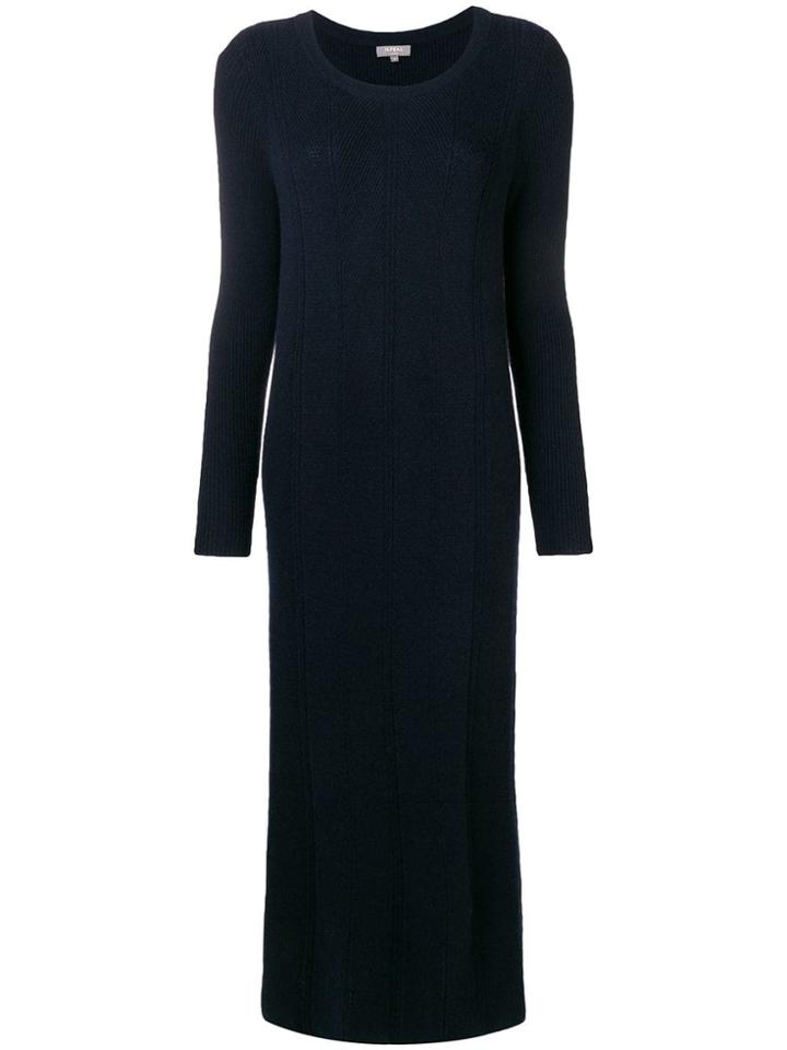 N.peal Long Knitted Dress - Blue