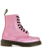Dr. Martens Metallic Lace-up Boots - Pink & Purple