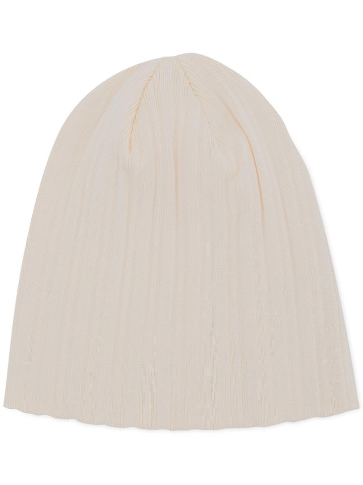 Estnation - Ribbed Beanie - Men - Cotton - One Size, White, Cotton
