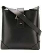 Manu Atelier Small Trapeze Shoulder Bag - Black