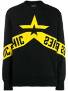 Diesel Star Logo Print Sweatshirt - Black