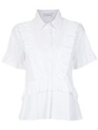 Olympiah Ruffle Details Shirt - White