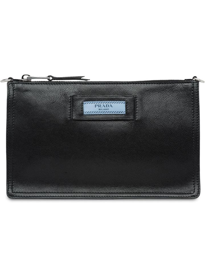 Prada Leather Cosmetic Pouch - Black