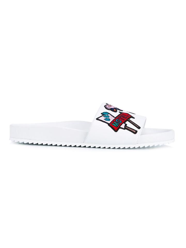 Mira Mikati Embroidered Pool Slides