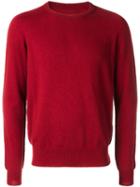 Maison Margiela Raised Seam Jumper, Men's, Size: Large, Red, Wool